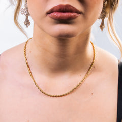 3MM ROPE CHAIN ''CORDELL'' - GOLD 3MM ROPE CHAIN ''CORDELL'' - GOLD