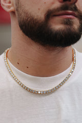 5MM TENNIS CHAIN - GOLD 5MM TENNIS CHAIN - GOLD