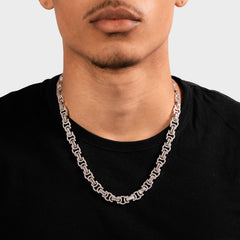 13MM ICED BYZANTINE CHAIN
