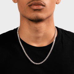 5MM TENNIS CHAIN - 925 SILVER