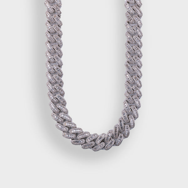17MM BAGUETTE LINK CUBAN CHAIN