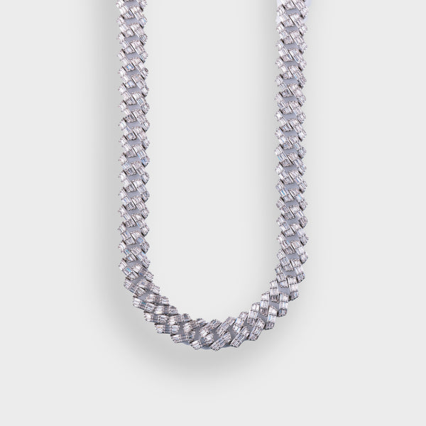13MM ICED BAGUETTE CUBAN LINK CHAIN