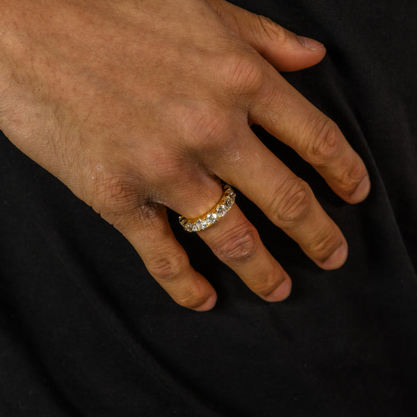 YCIENO ICED ETERNITY RING - GOLD