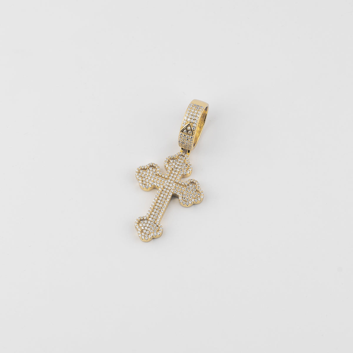 YCIENO ICED CROSS PENDANT - GOLD