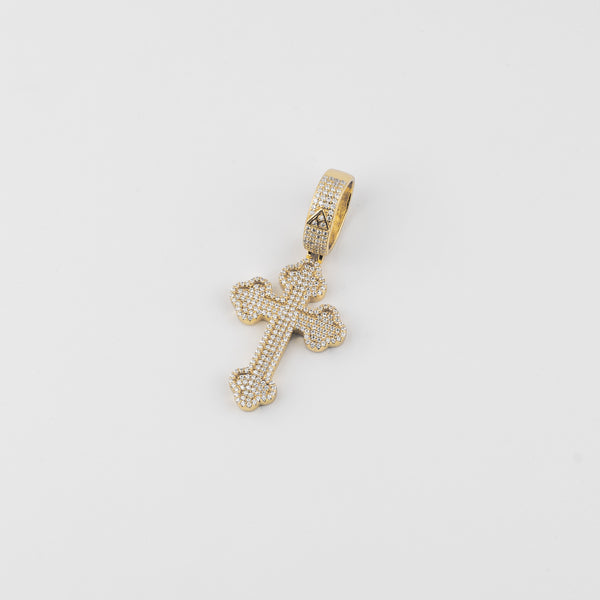 YCIENO ICED CROSS PENDANT - GOLD