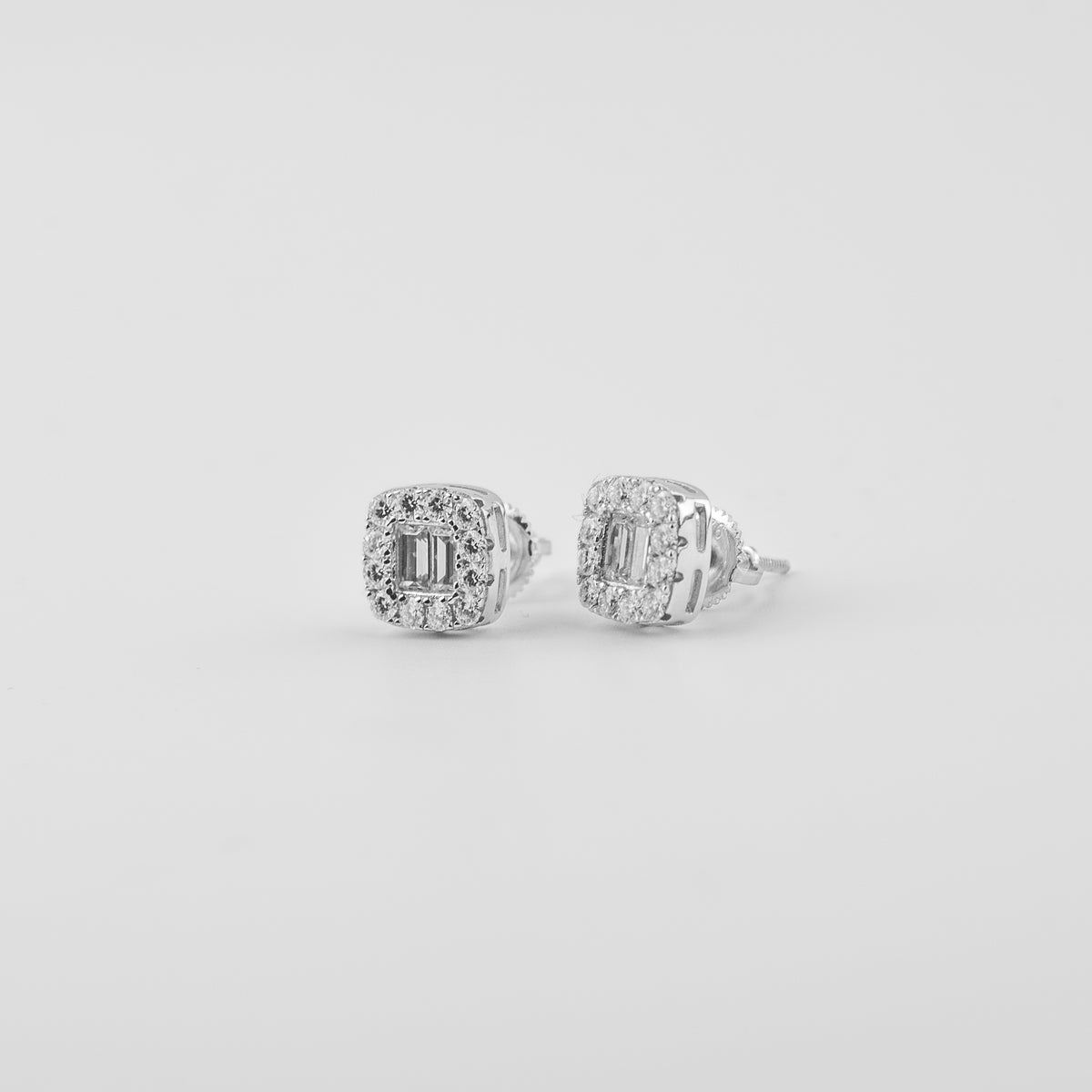 YCIENO MOISSANITE SQUARE CUT STUDS