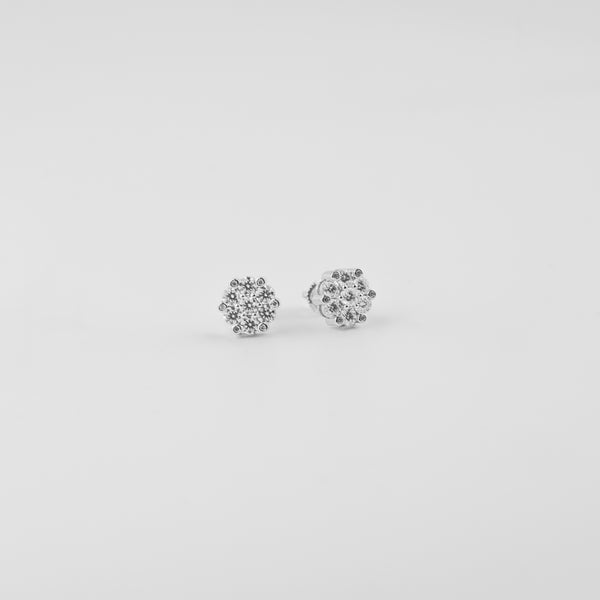 YCIENO MOISSANITE FLORAL STUDS