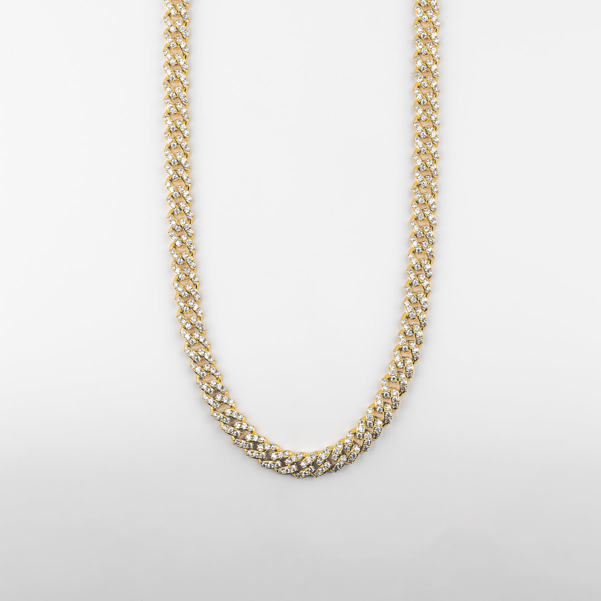 8MM ICED CUBAN LINK CHAIN - GOLD