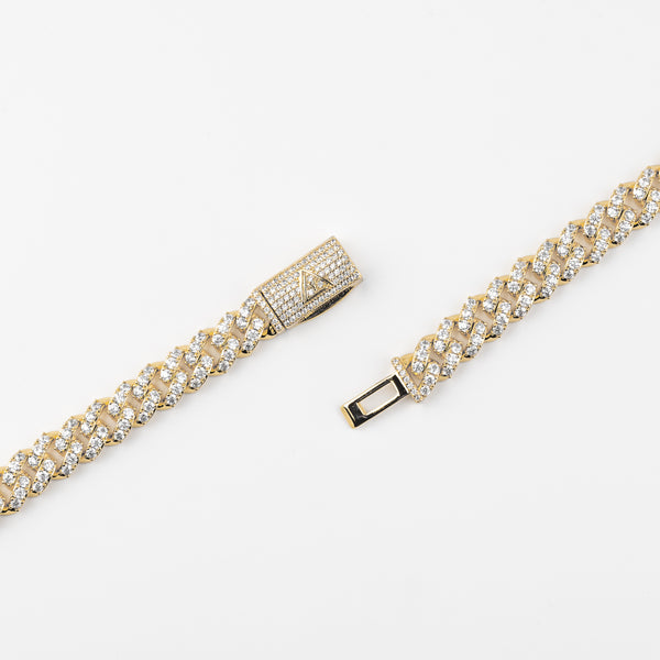 8MM ICED CUBAN LINK CHAIN - GOLD