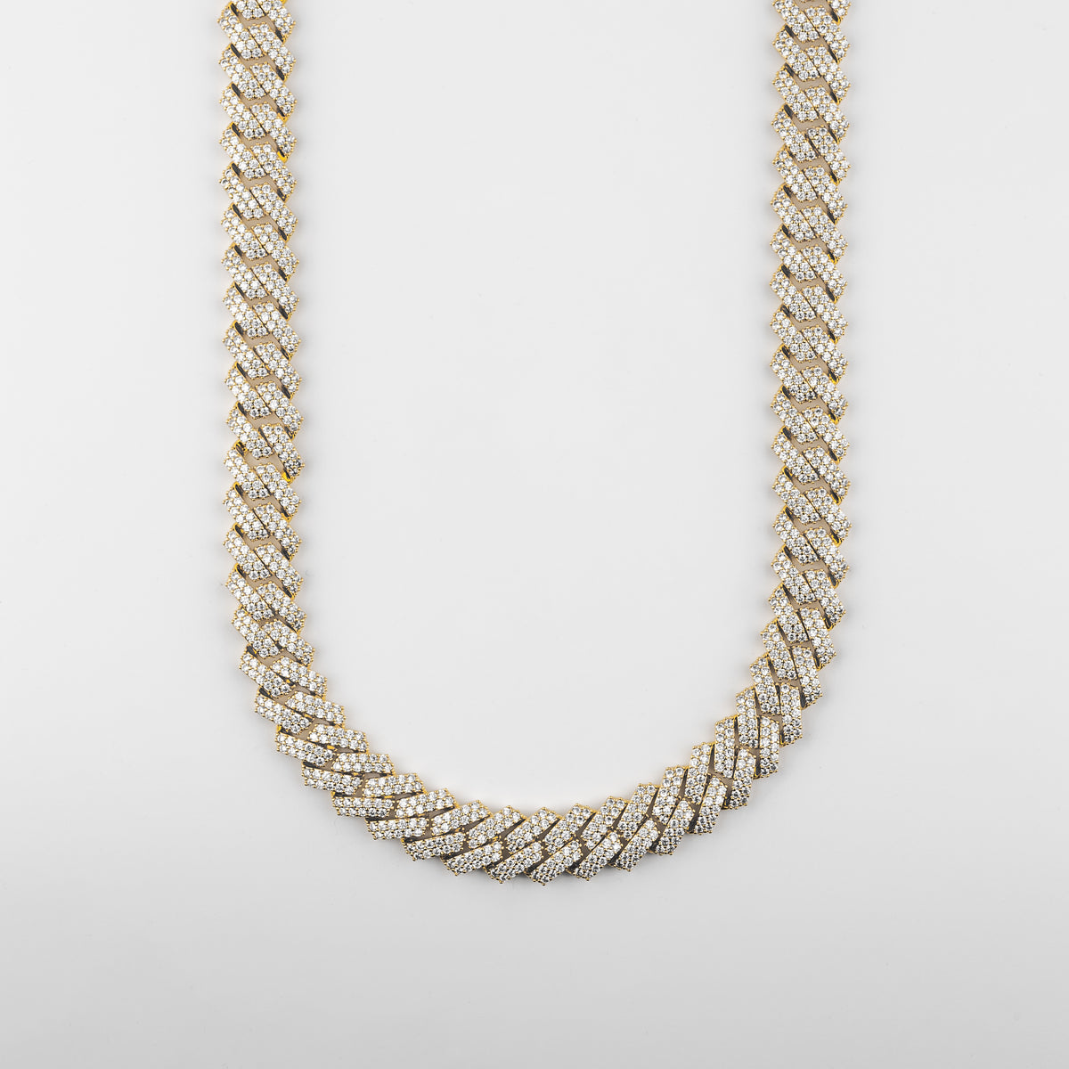 12MM ICED CUBAN LINK CHAIN - GOLD
