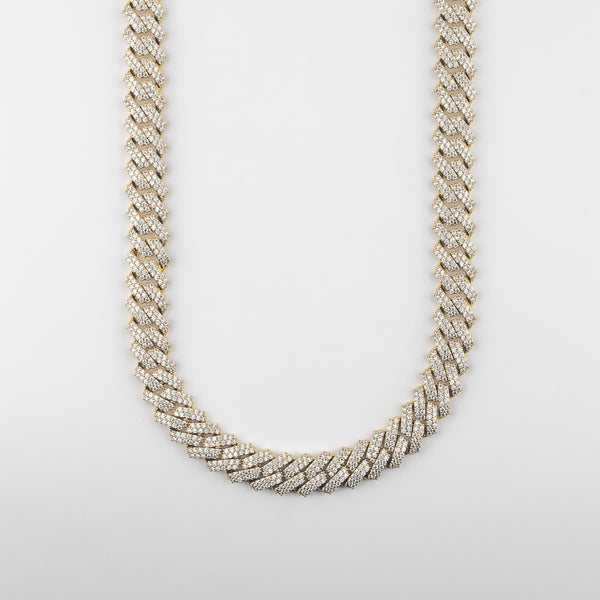12MM ICED CUBAN LINK CHAIN - GOLD