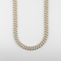 12MM ICED CUBAN LINK CHAIN - GOLD