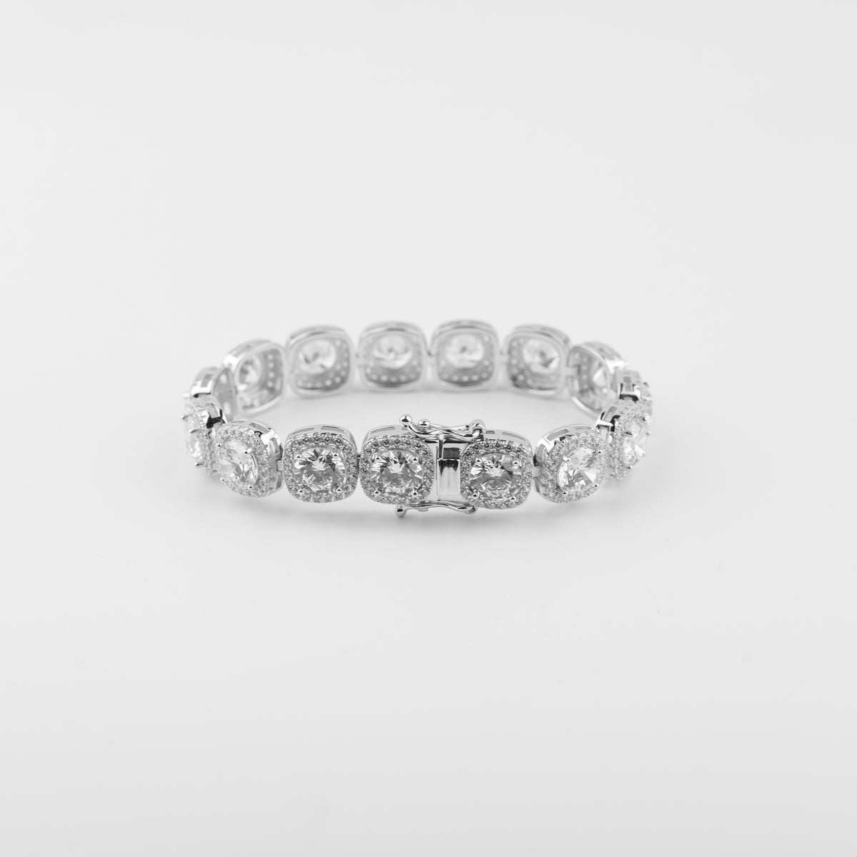 12MM CLUSTERED TENNIS BRACELET