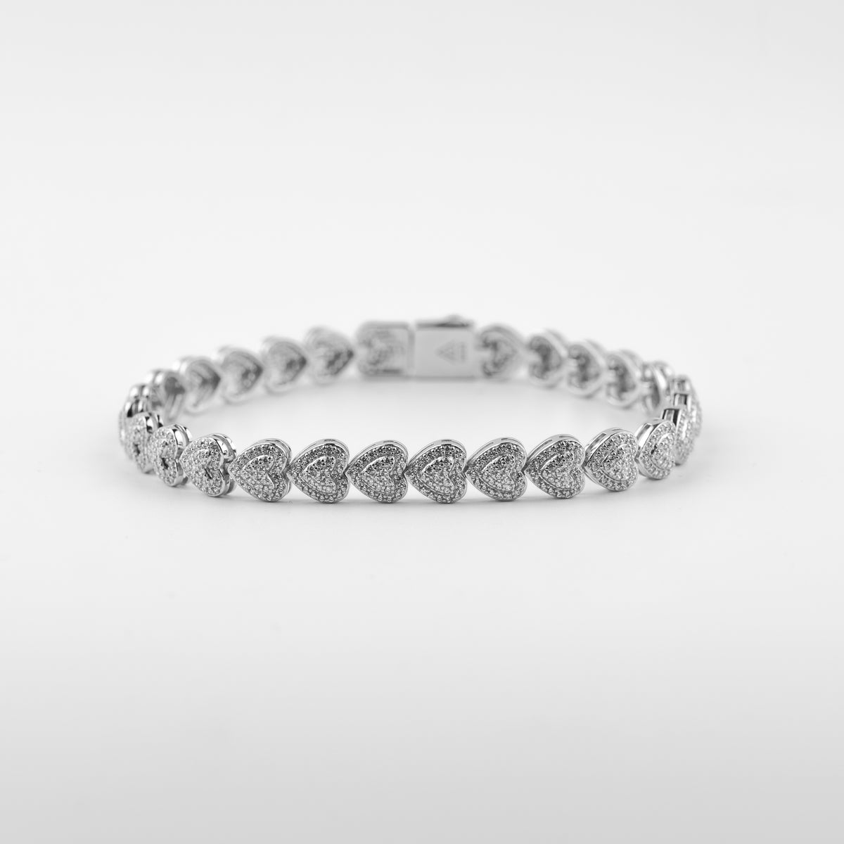 YCIENO 7MM HEART LINK BRACELET