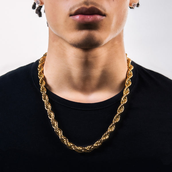 10MM ROPE CHAIN ''CORDELL'' - GOLD