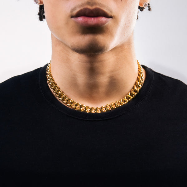 12MM CUBAN LINK CHAIN - GOLD