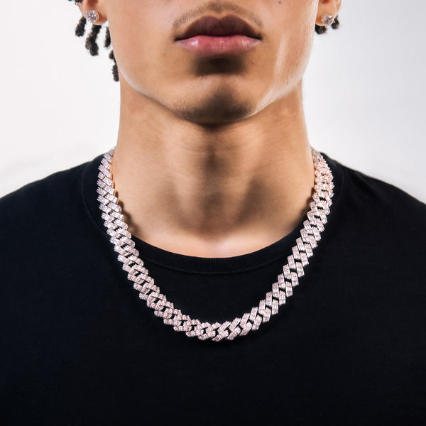 13MM ICED BAGUETTE CUBAN LINK CHAIN
