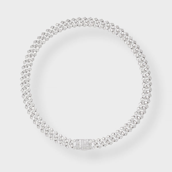 13MM ICED BAGUETTE CUBAN LINK CHAIN