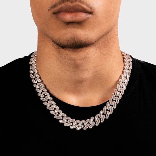 17MM BAGUETTE LINK CUBAN CHAIN