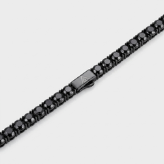5MM OBSIDIAN TENNIS CHAIN - 925