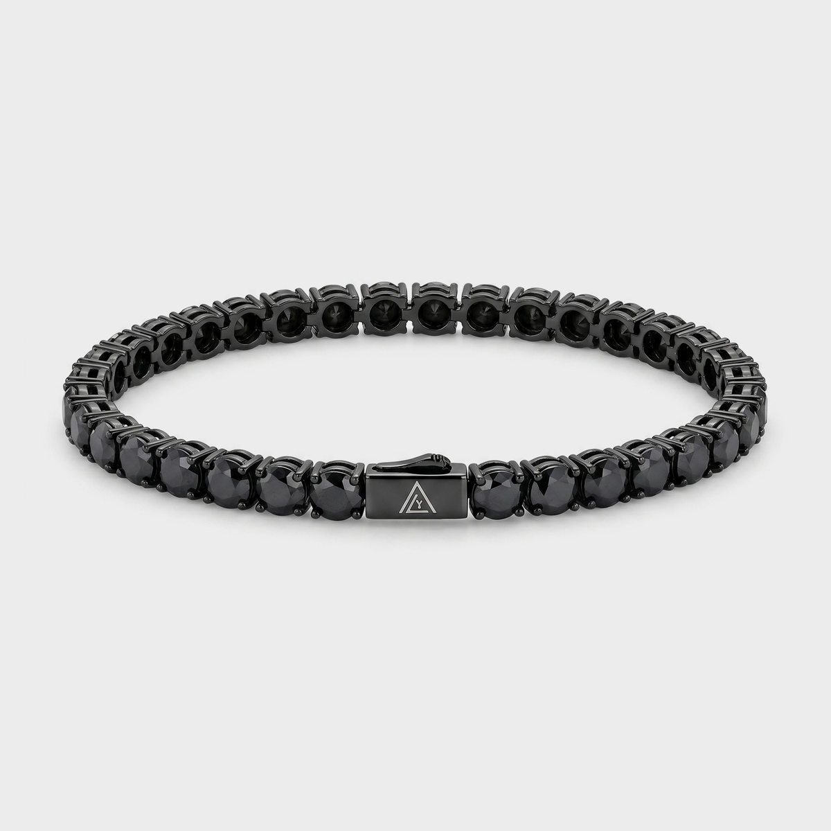 5MM OBSIDIAN TENNIS BRACELET - 925