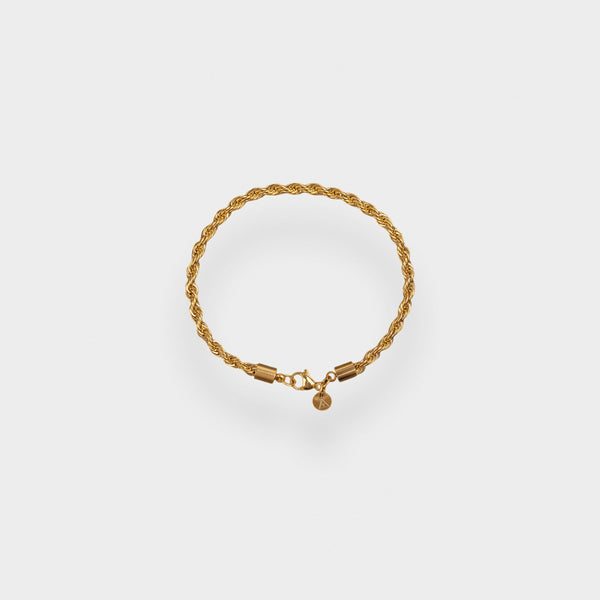 4MM ROPE BRACELET - GOLD
