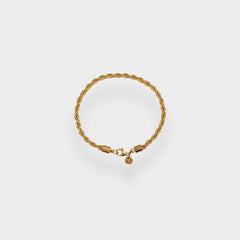 4MM ROPE BRACELET - GOLD