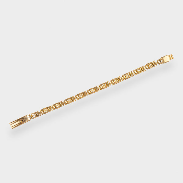 6MM BYZANTINE BRACELET - GOLD