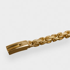 6MM BYZANTINE BRACELET - GOLD