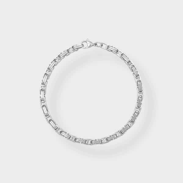 4MM FLAT BYZANTINE BRACELET