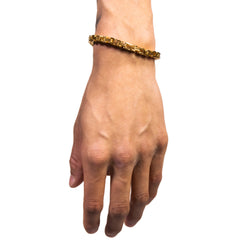 6MM BYZANTINE BRACELET - GOLD