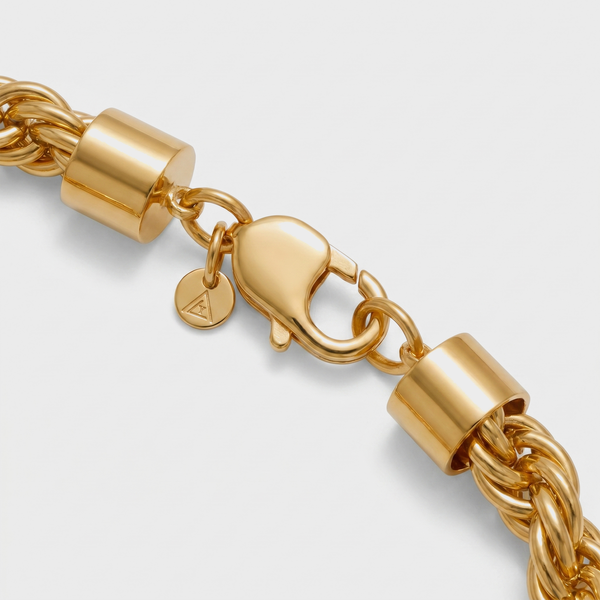 8MM ROPE BRACELET - GOLD