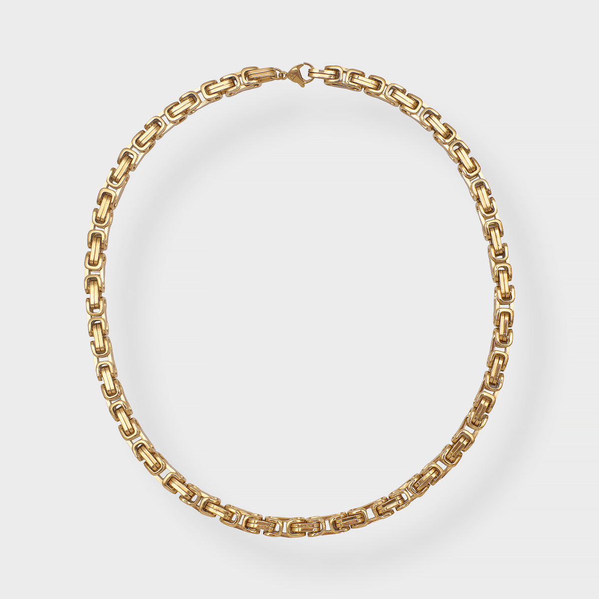 8MM BYZANTINE CHAIN - GOLD