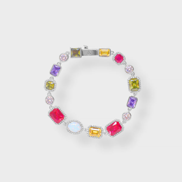MULTI COLOR GEMSTONE BRACELET - 8MM