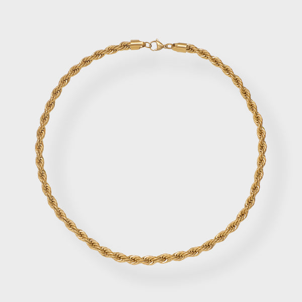 8MM ROPE CHAIN ''CORDELL'' - GOLD