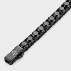 5MM OBSIDIAN TENNIS CHAIN - 925
