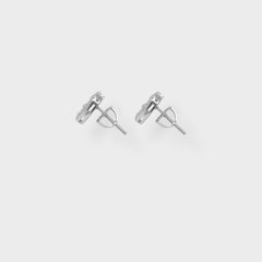 925 ICED HEART EARRINGS