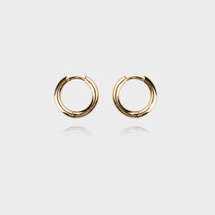 925 BOLD HOOP EARRINGS - GOLD