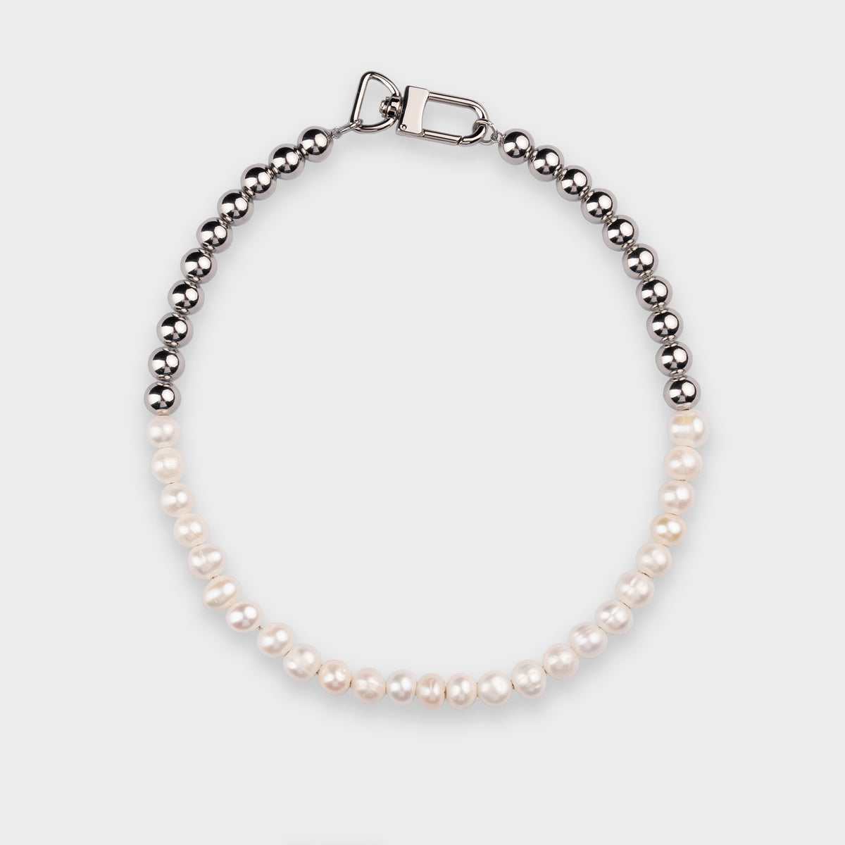 10MM BEAD & FRESHWATER PEARL CHAIN