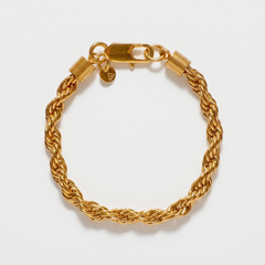 6MM ROPE BRACELET - GOLD