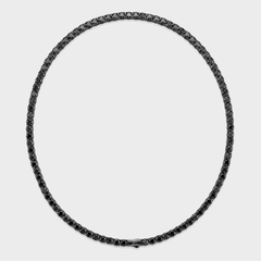 5MM OBSIDIAN TENNIS CHAIN - 925