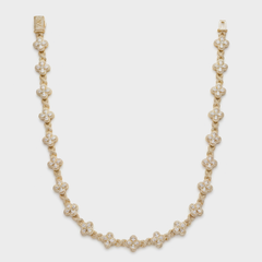YCIENO 8MM CLOVER ROYALE CHAIN - GOLD