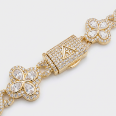 YCIENO 8MM CLOVER ROYALE CHAIN - GOLD