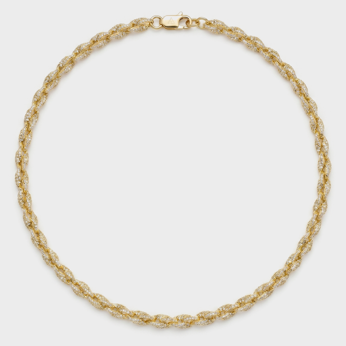 6MM ICED ROPE CHAIN - GOLD