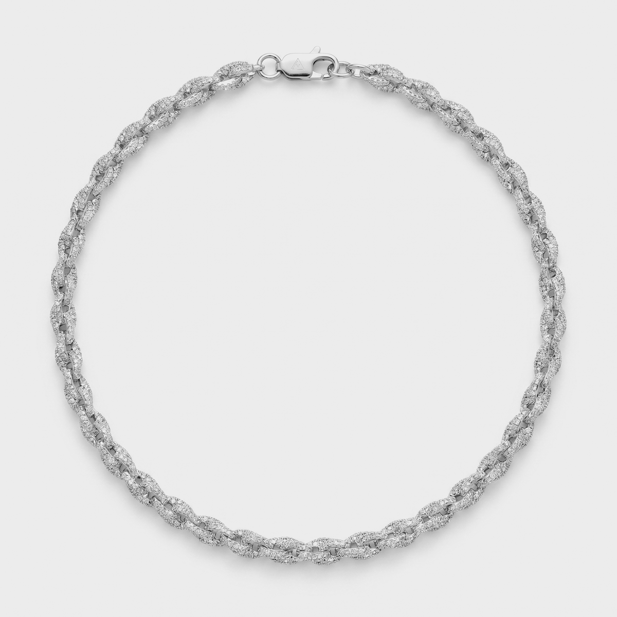 6MM ICED ROPE CHAIN - 925