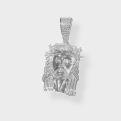 925 MOISSANITE ICED MESSIAH PENDANT