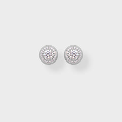925 ICED BIG BOY STUD EARRINGS