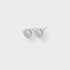 925 ICED BIG BOY STUD EARRINGS