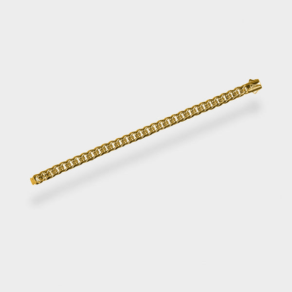 8MM CUBAN LINK BRACELET - GOLD