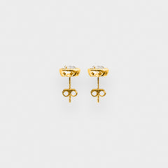 925 SPINNER STUD EARRINGS - GOLD